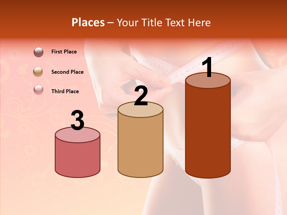 Line Cellulite Calories PowerPoint Template