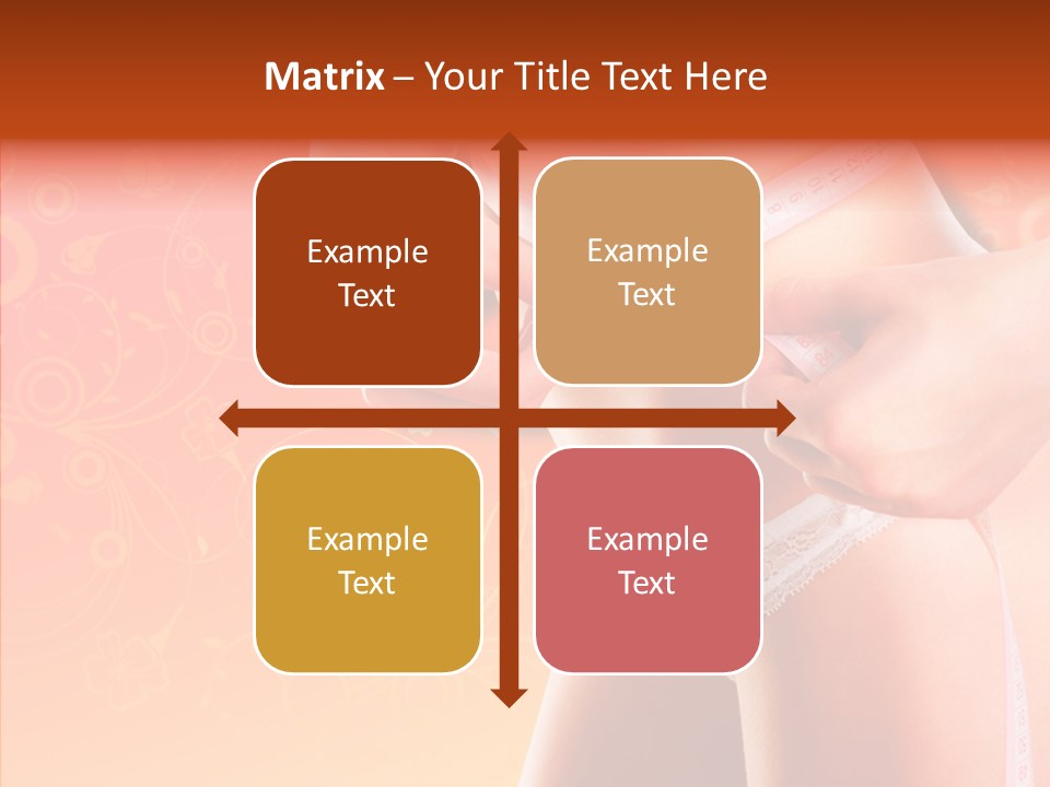 Line Cellulite Calories PowerPoint Template
