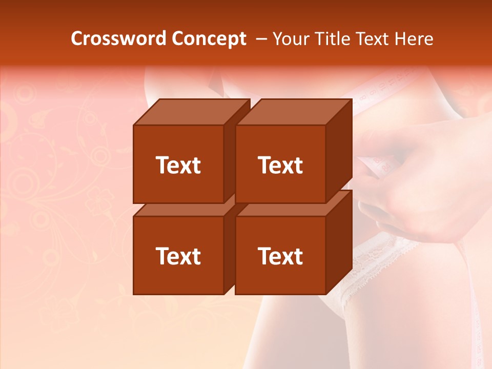 Line Cellulite Calories PowerPoint Template