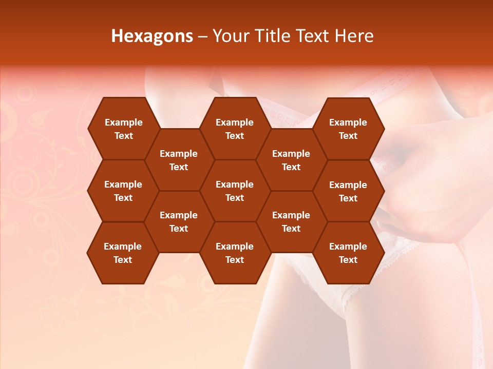 Line Cellulite Calories PowerPoint Template