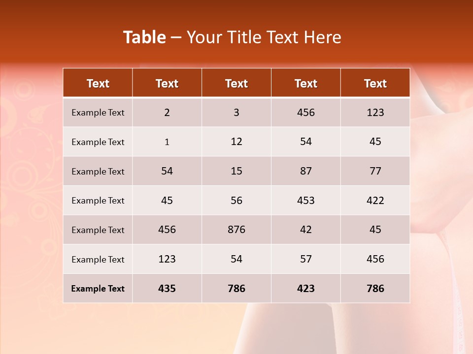 Line Cellulite Calories PowerPoint Template