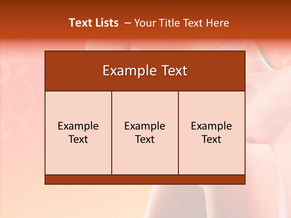 Line Cellulite Calories PowerPoint Template