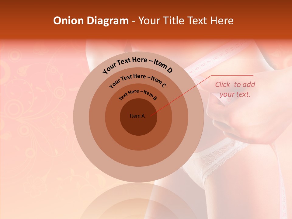 Line Cellulite Calories PowerPoint Template