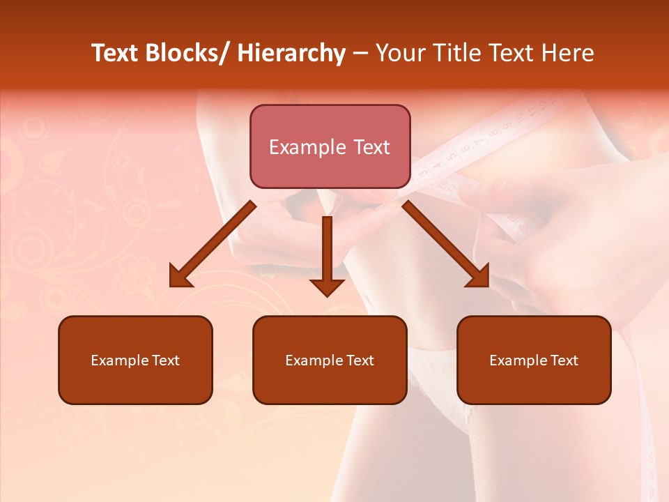 Line Cellulite Calories PowerPoint Template