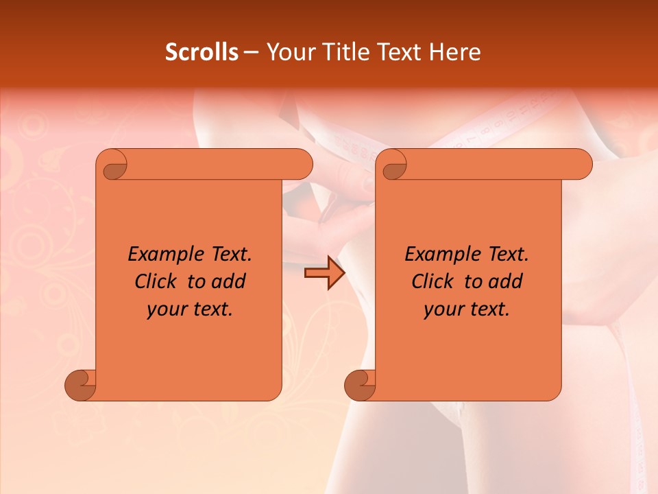 Line Cellulite Calories PowerPoint Template