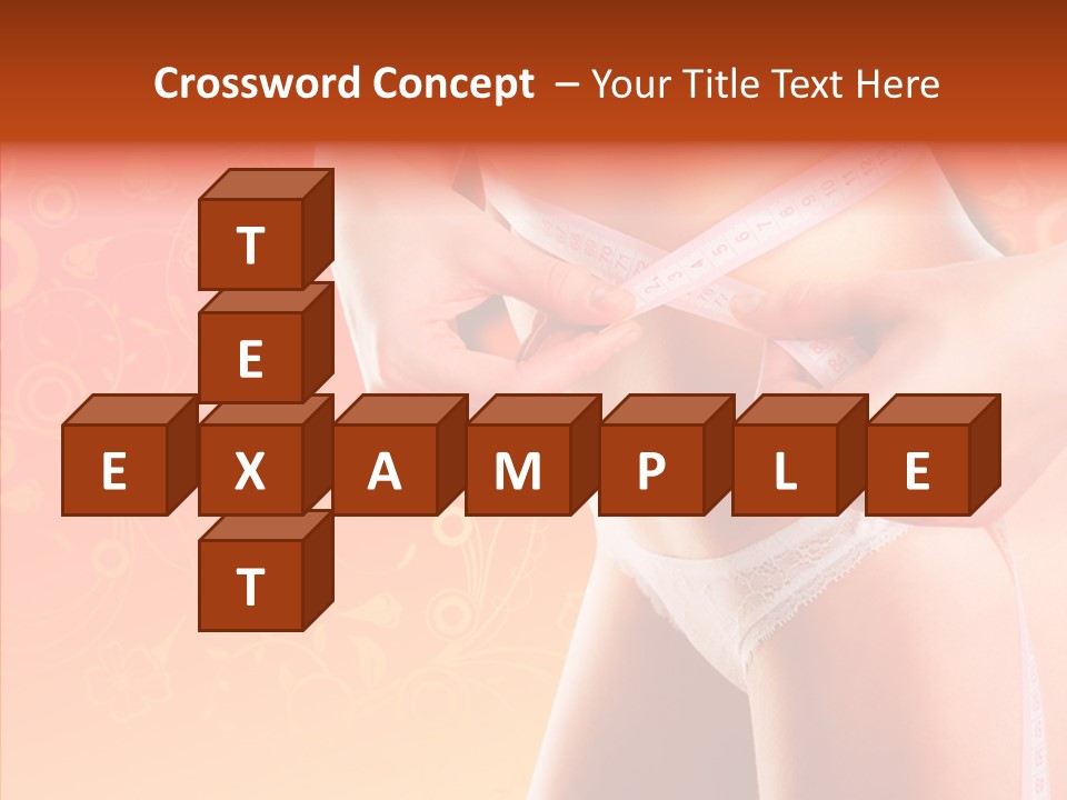 Line Cellulite Calories PowerPoint Template