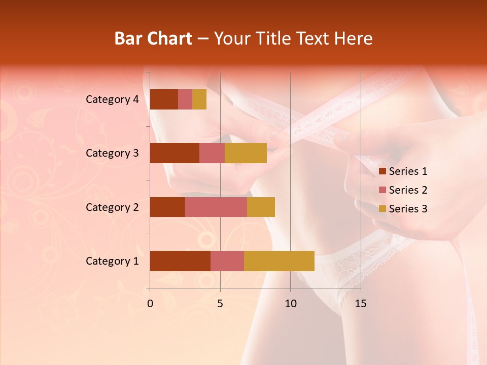 Line Cellulite Calories PowerPoint Template