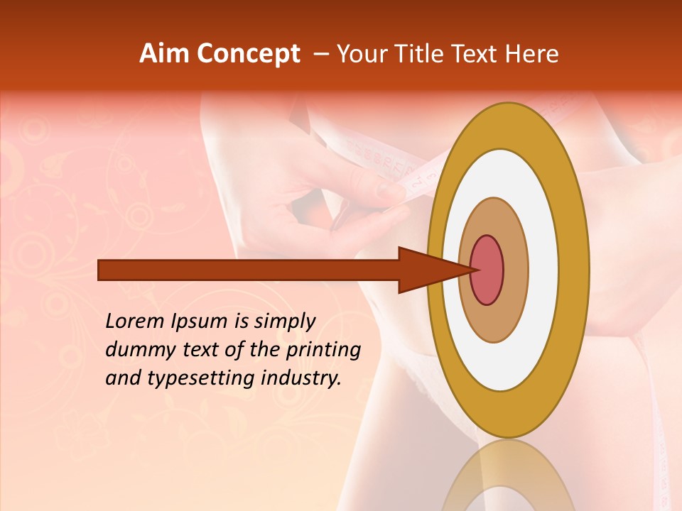 Line Cellulite Calories PowerPoint Template
