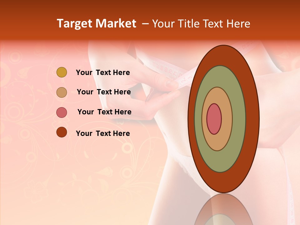 Line Cellulite Calories PowerPoint Template