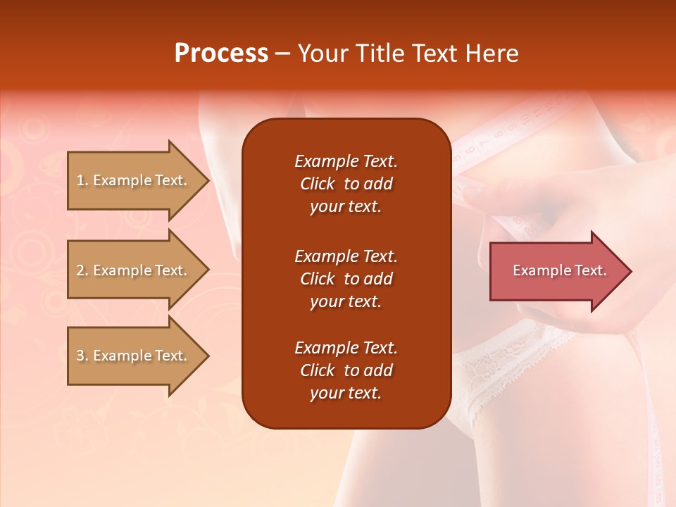 Line Cellulite Calories PowerPoint Template