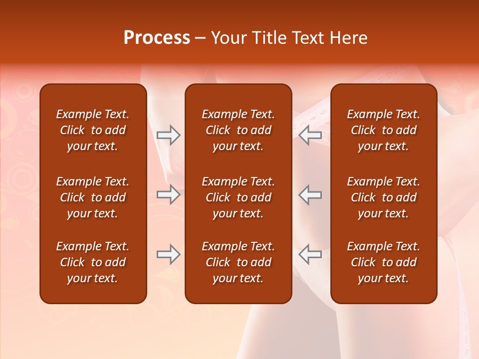 Line Cellulite Calories PowerPoint Template