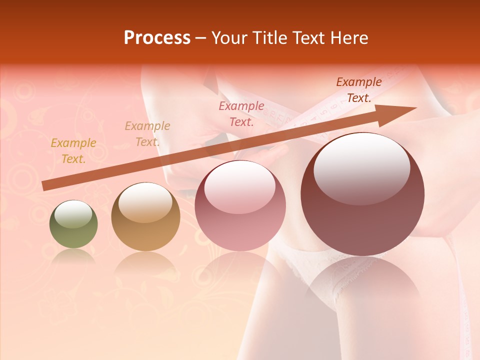 Line Cellulite Calories PowerPoint Template