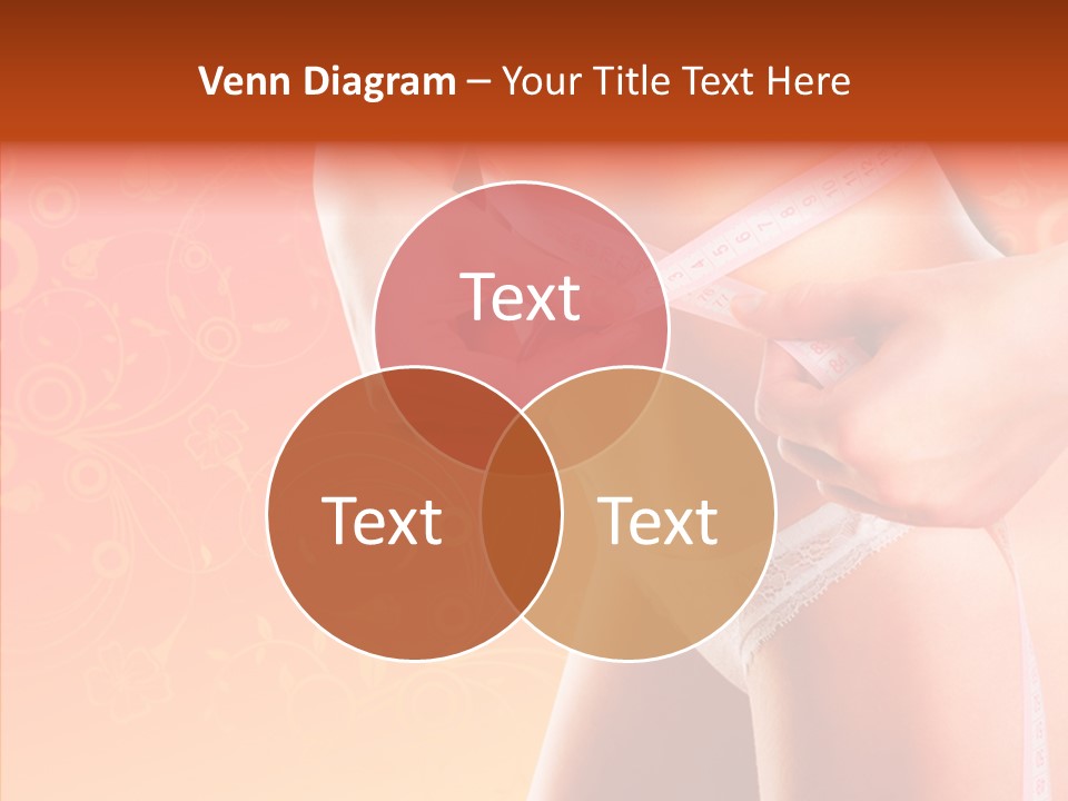 Line Cellulite Calories PowerPoint Template