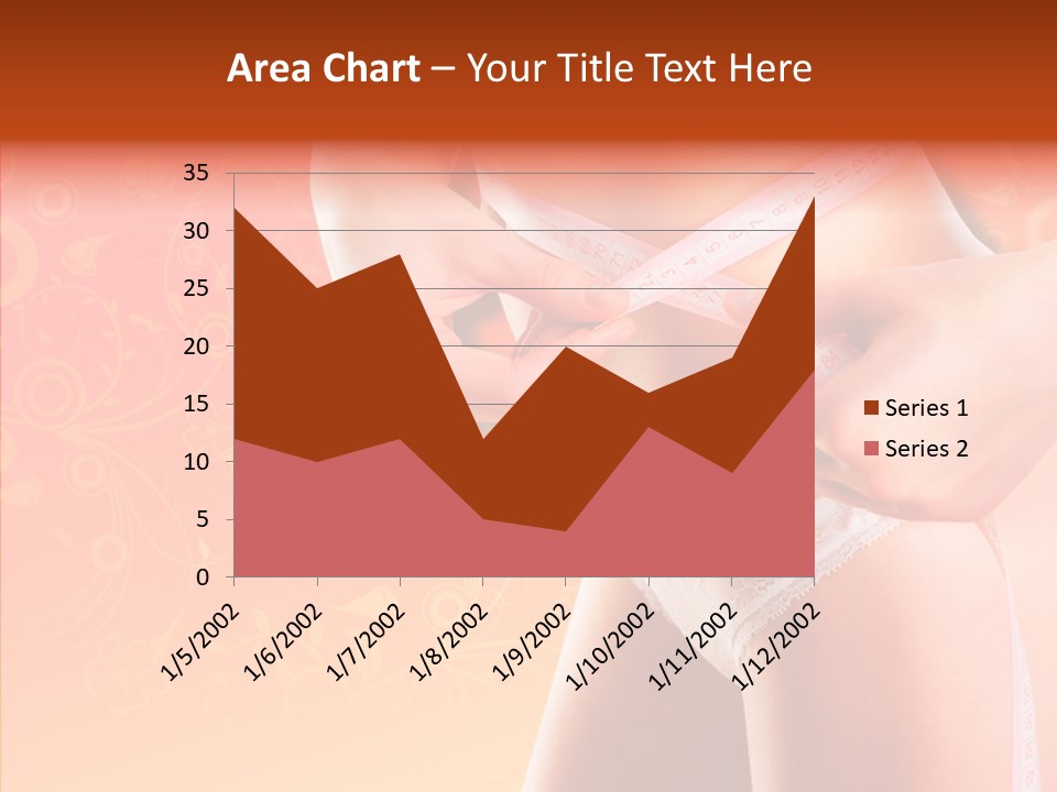 Line Cellulite Calories PowerPoint Template