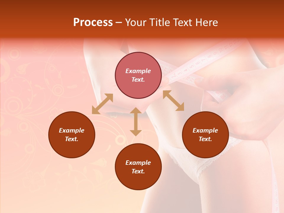 Line Cellulite Calories PowerPoint Template