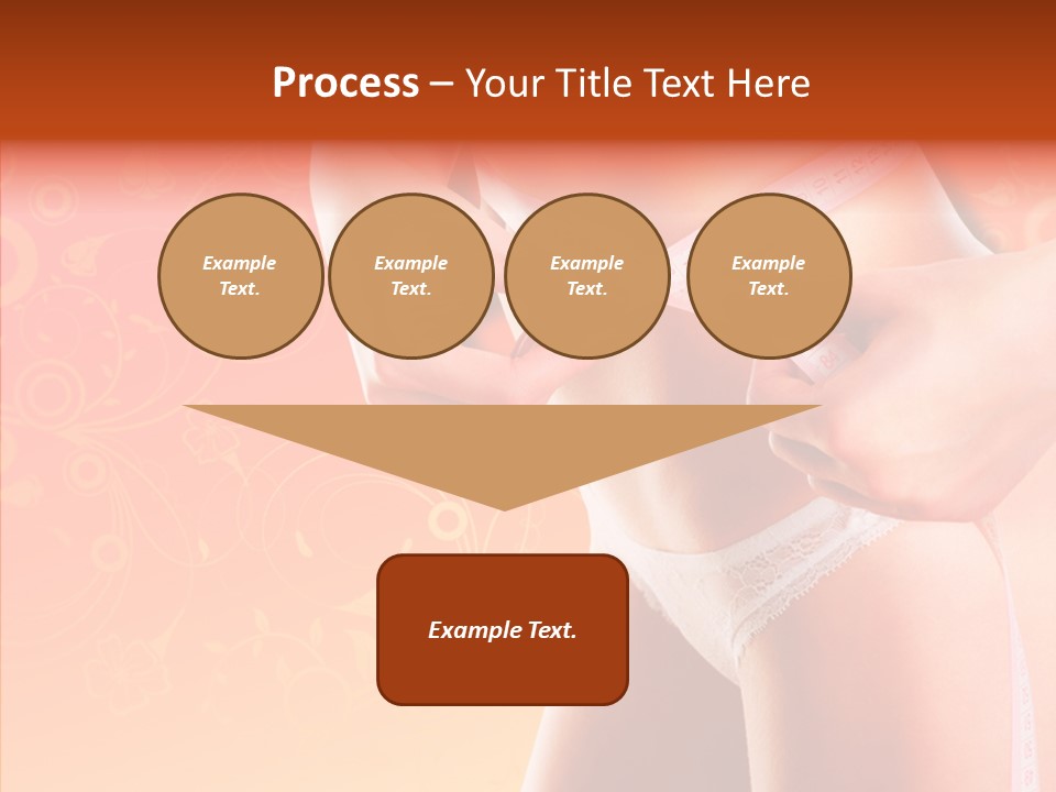 Line Cellulite Calories PowerPoint Template