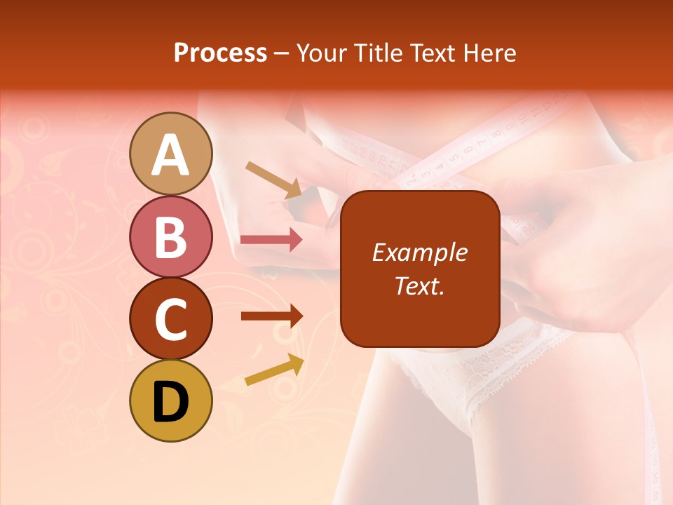 Line Cellulite Calories PowerPoint Template
