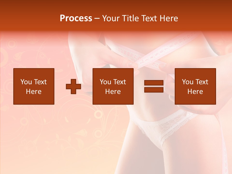 Line Cellulite Calories PowerPoint Template