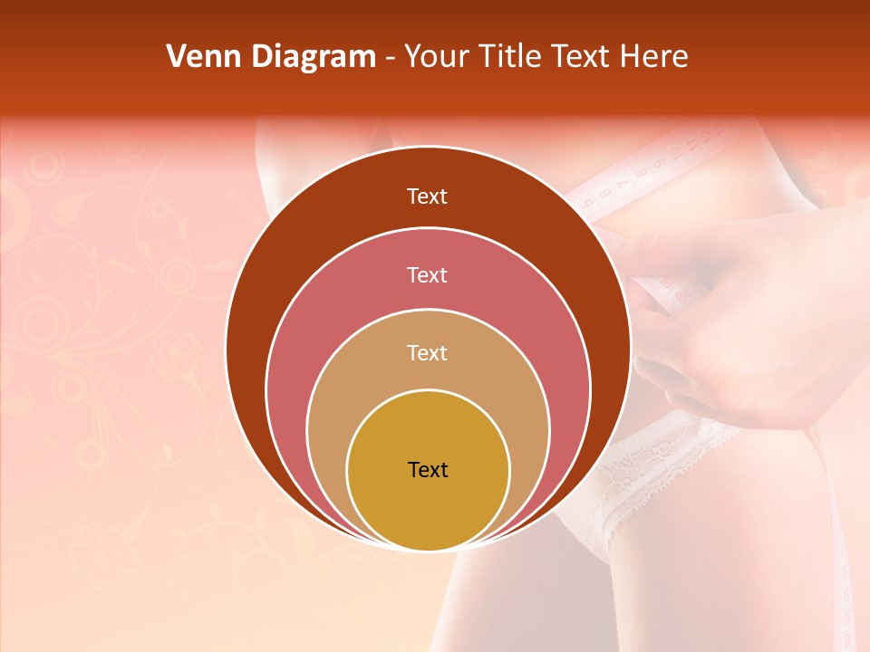 Line Cellulite Calories PowerPoint Template