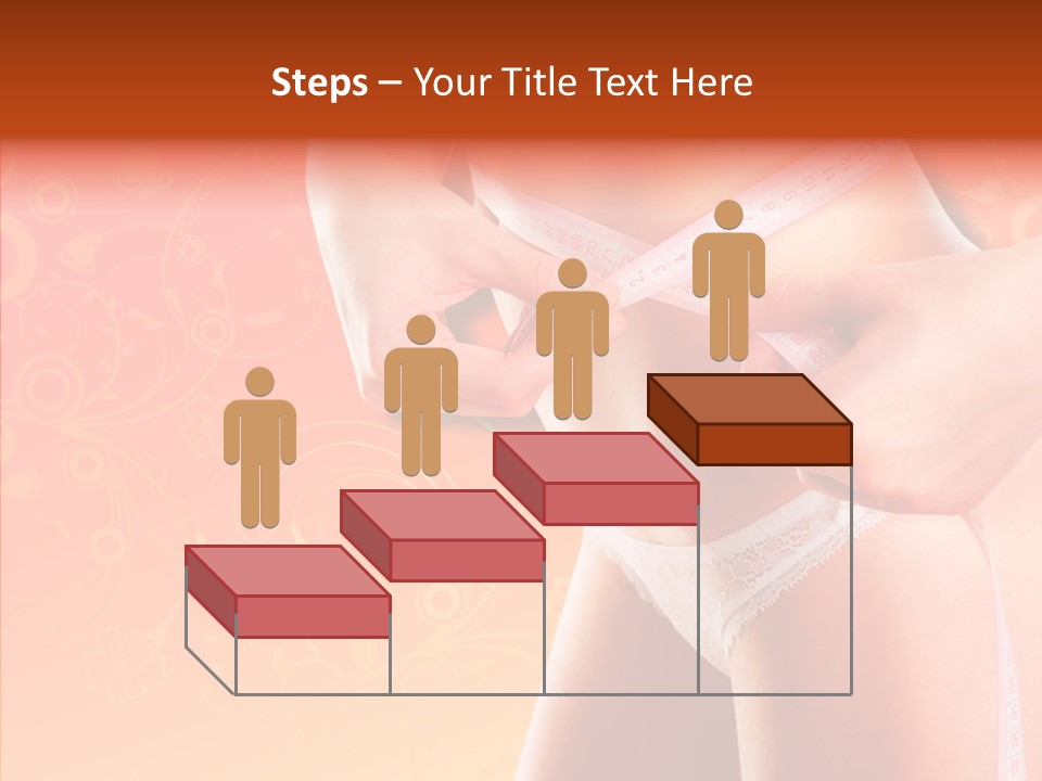 Line Cellulite Calories PowerPoint Template