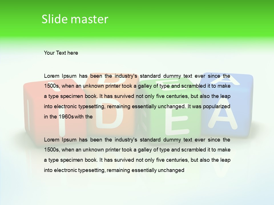 Design Title Happy PowerPoint Template