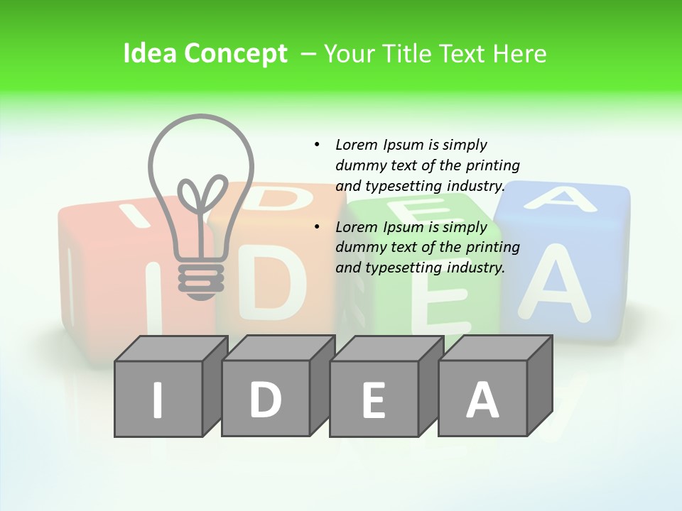 Design Title Happy PowerPoint Template