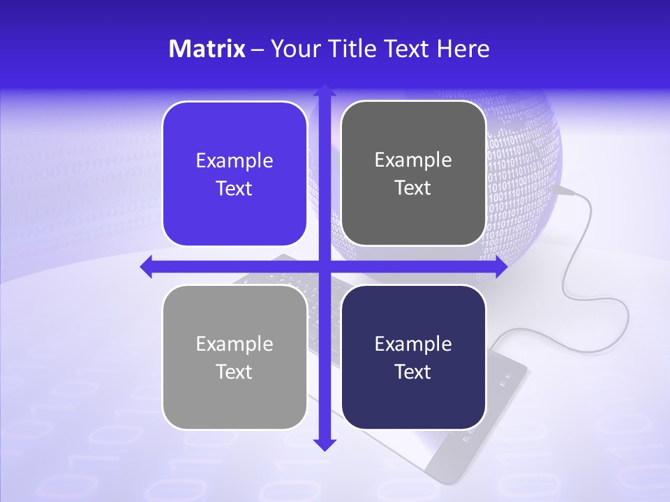 Code Earth Continents PowerPoint Template