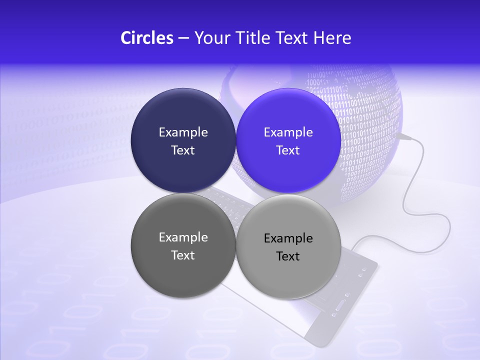 Code Earth Continents PowerPoint Template