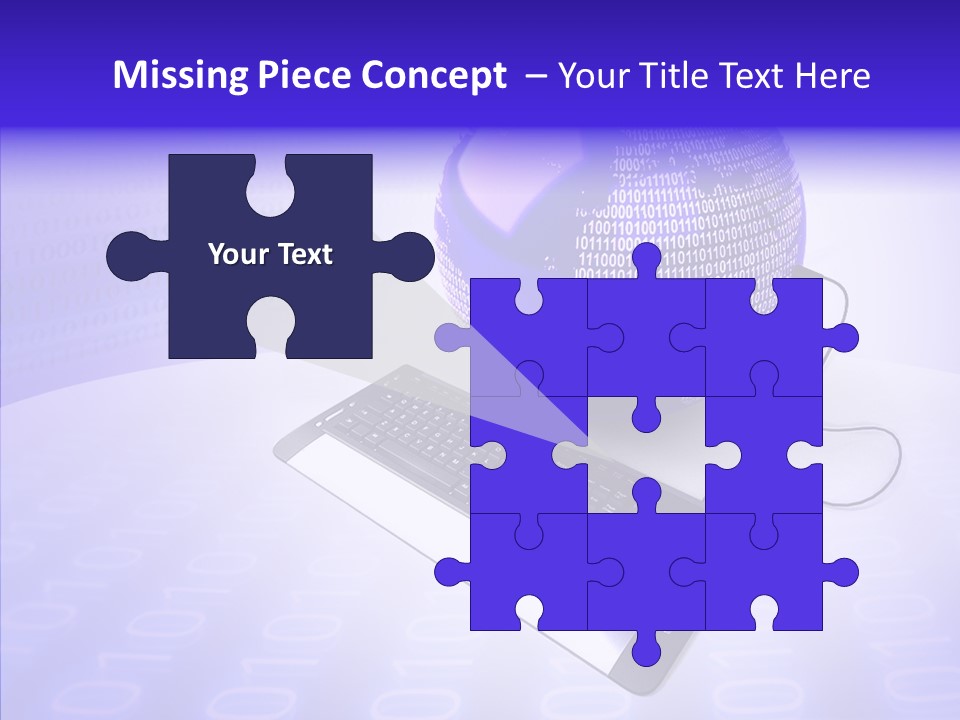 Code Earth Continents PowerPoint Template