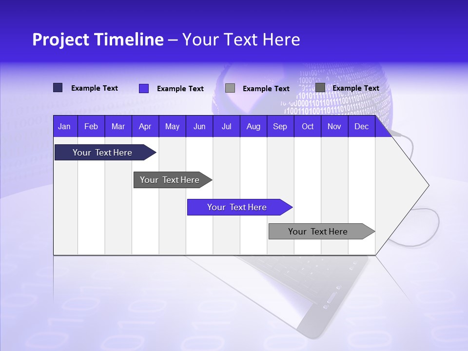 Code Earth Continents PowerPoint Template