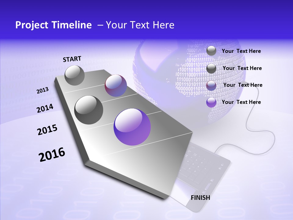 Code Earth Continents PowerPoint Template