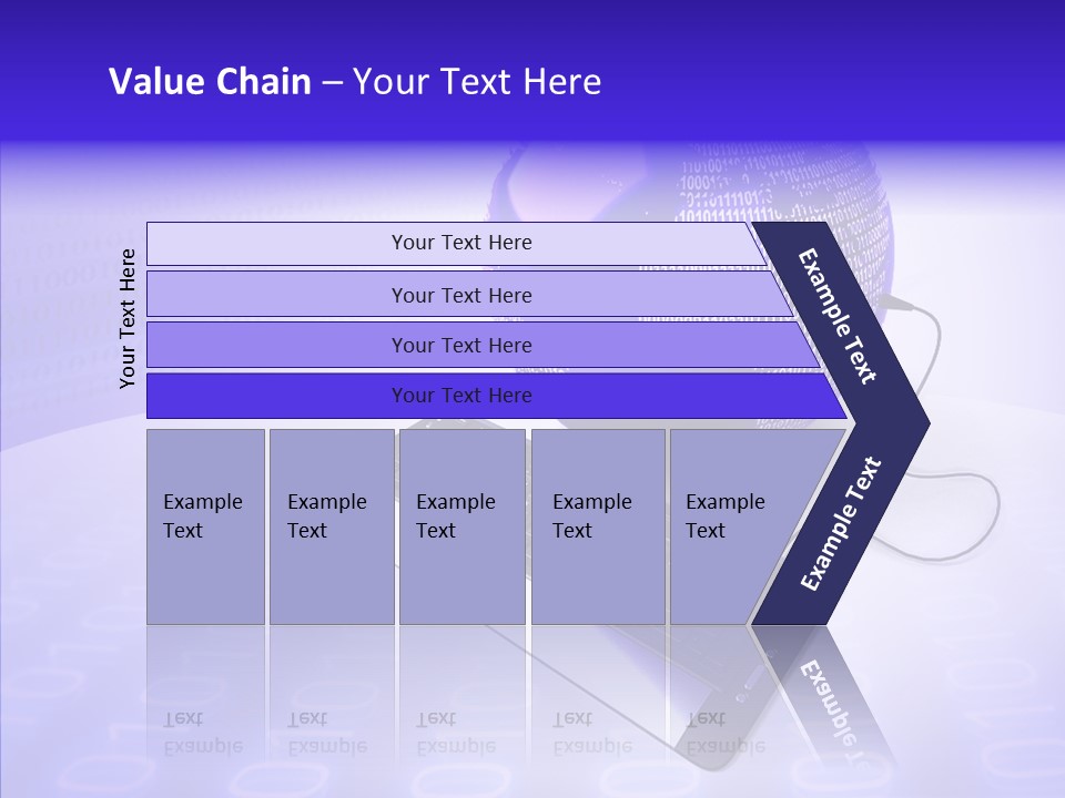 Code Earth Continents PowerPoint Template