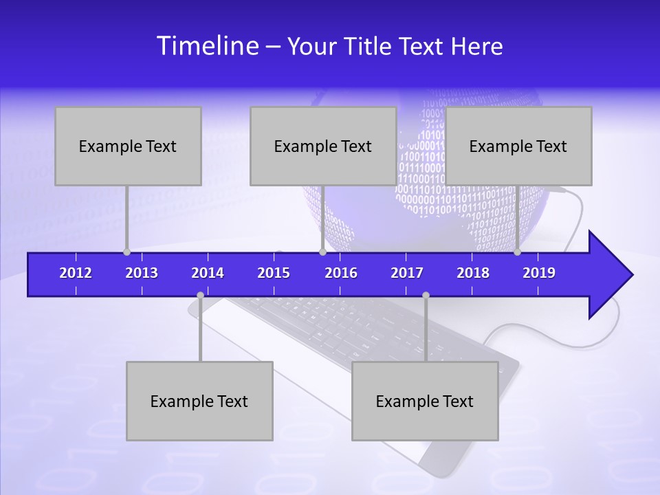 Code Earth Continents PowerPoint Template