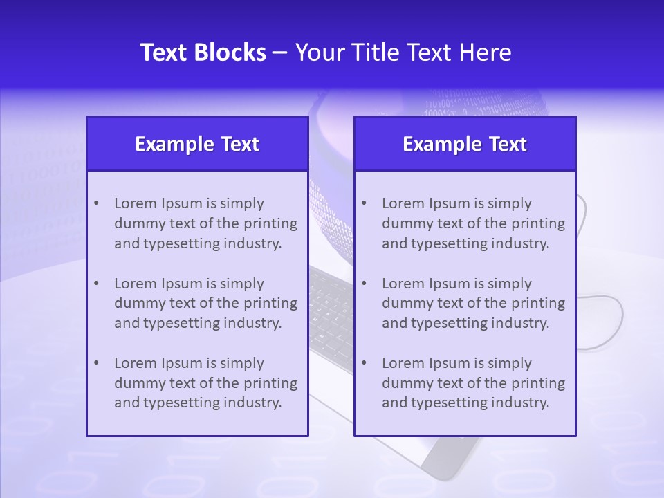 Code Earth Continents PowerPoint Template
