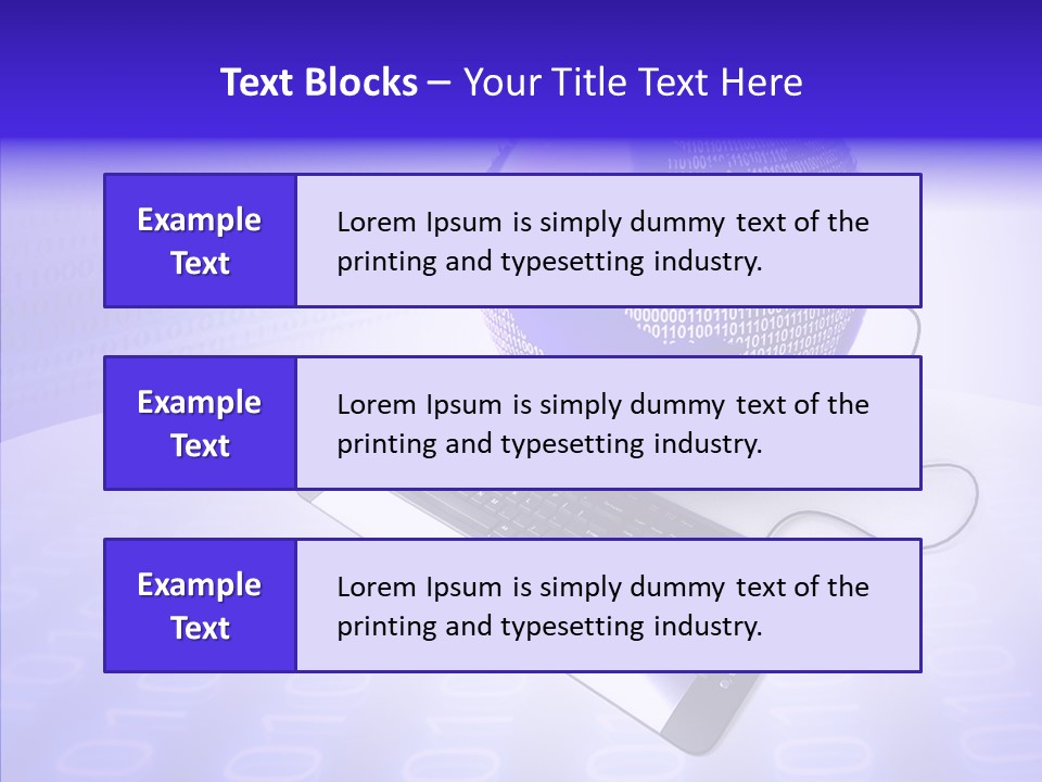 Code Earth Continents PowerPoint Template