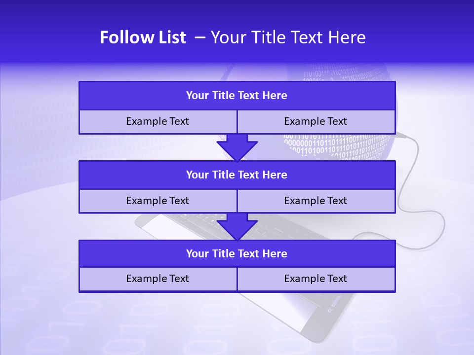 Code Earth Continents PowerPoint Template