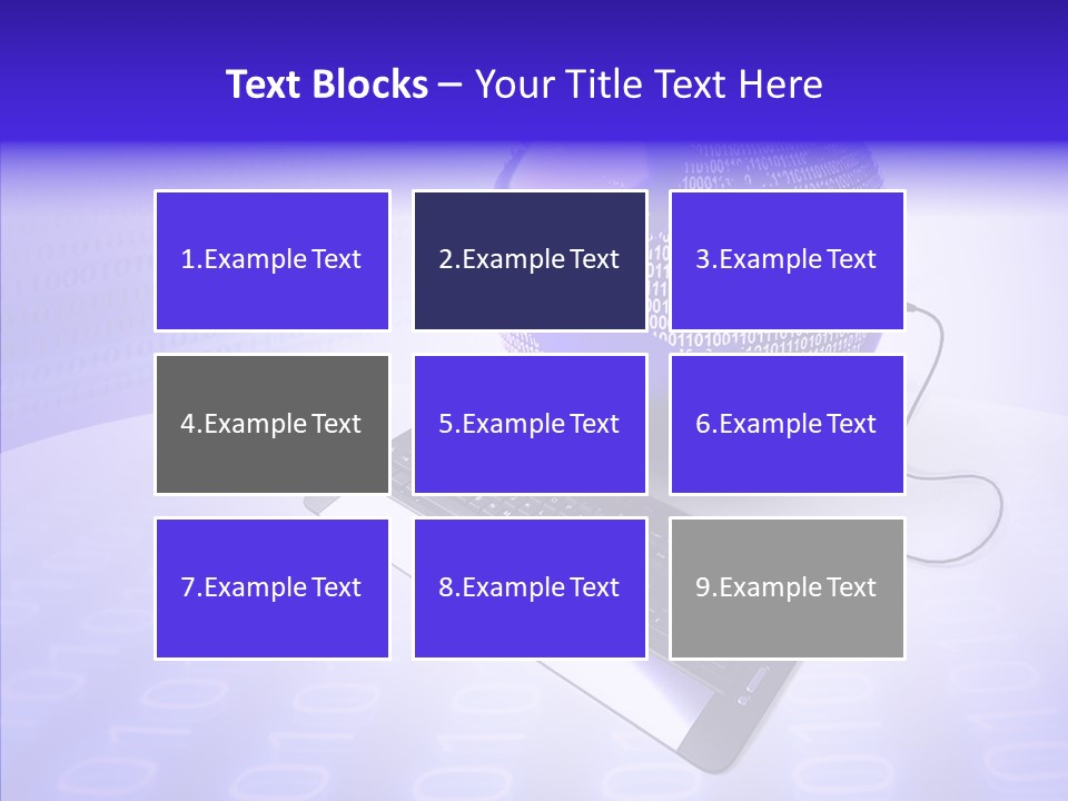 Code Earth Continents PowerPoint Template