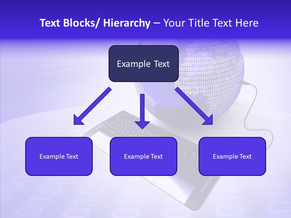 Code Earth Continents PowerPoint Template