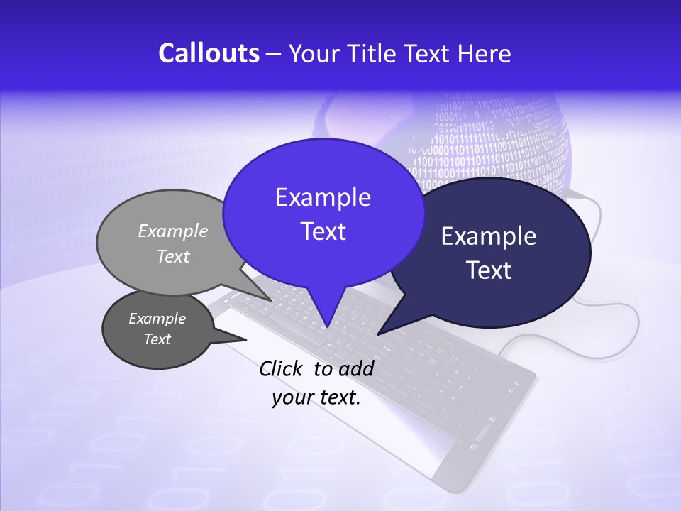 Code Earth Continents PowerPoint Template