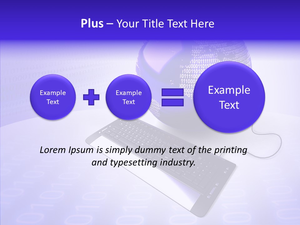 Code Earth Continents PowerPoint Template