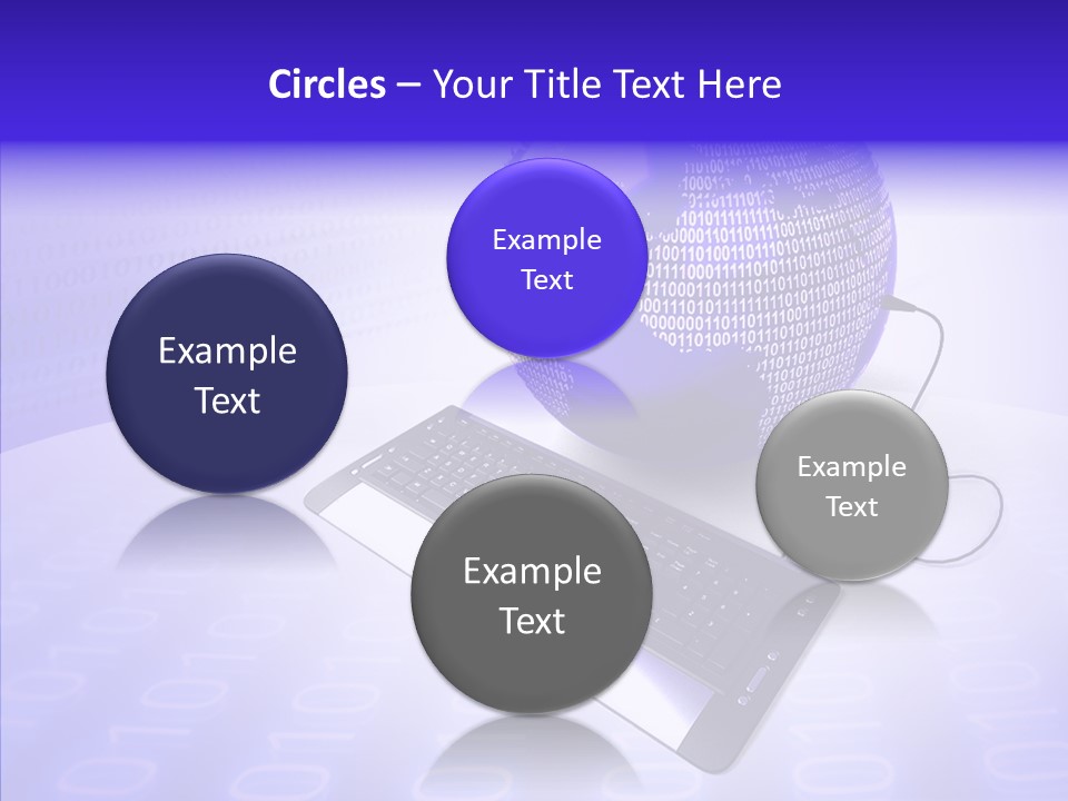 Code Earth Continents PowerPoint Template