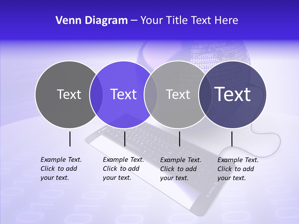 Code Earth Continents PowerPoint Template