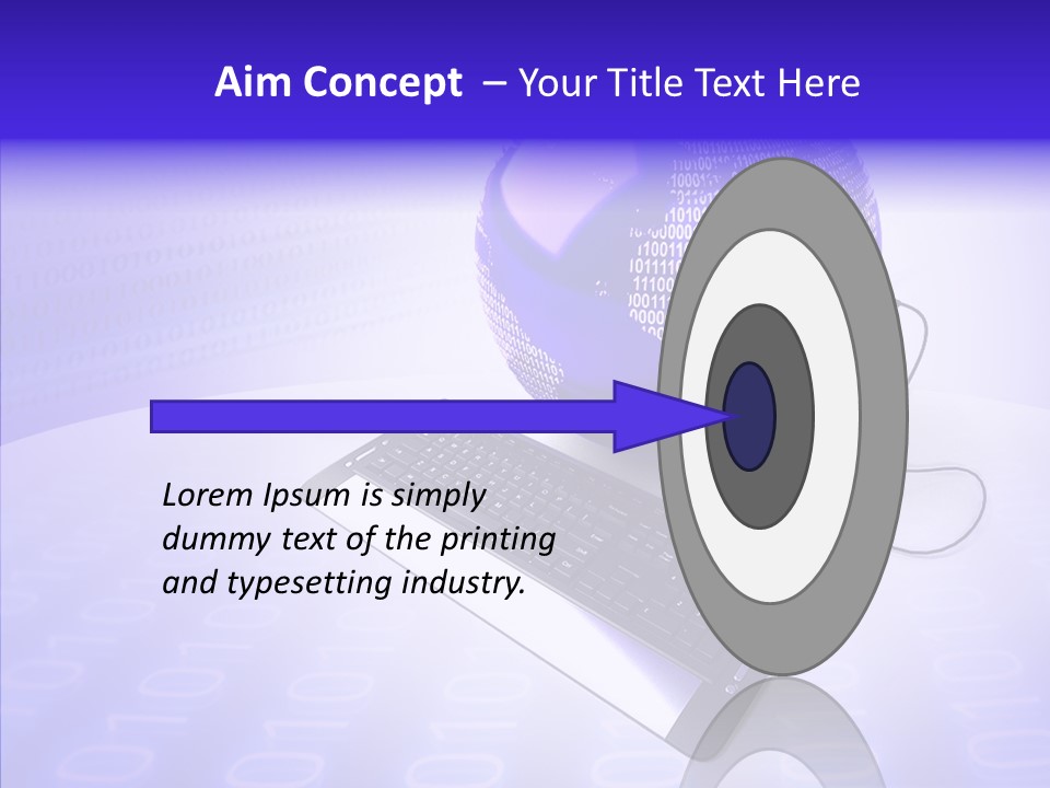 Code Earth Continents PowerPoint Template
