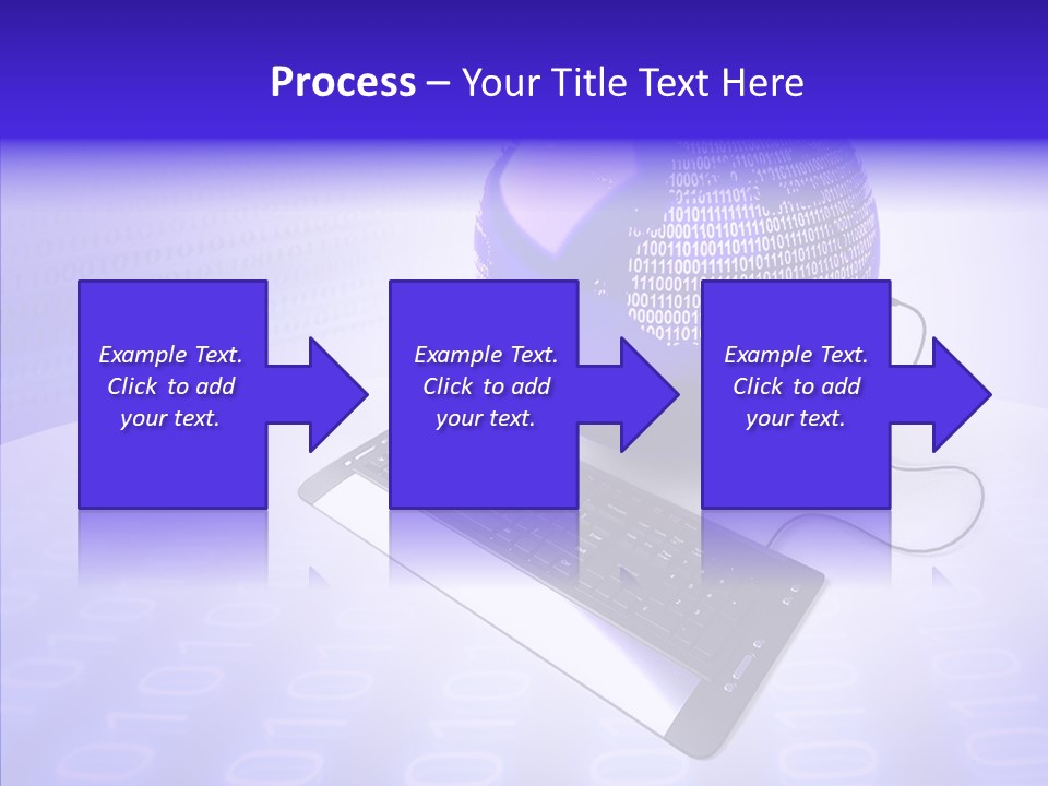 Code Earth Continents PowerPoint Template