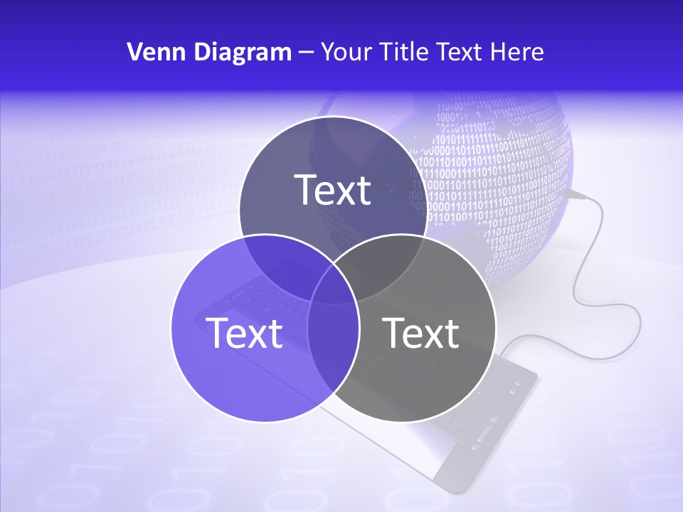 Code Earth Continents PowerPoint Template