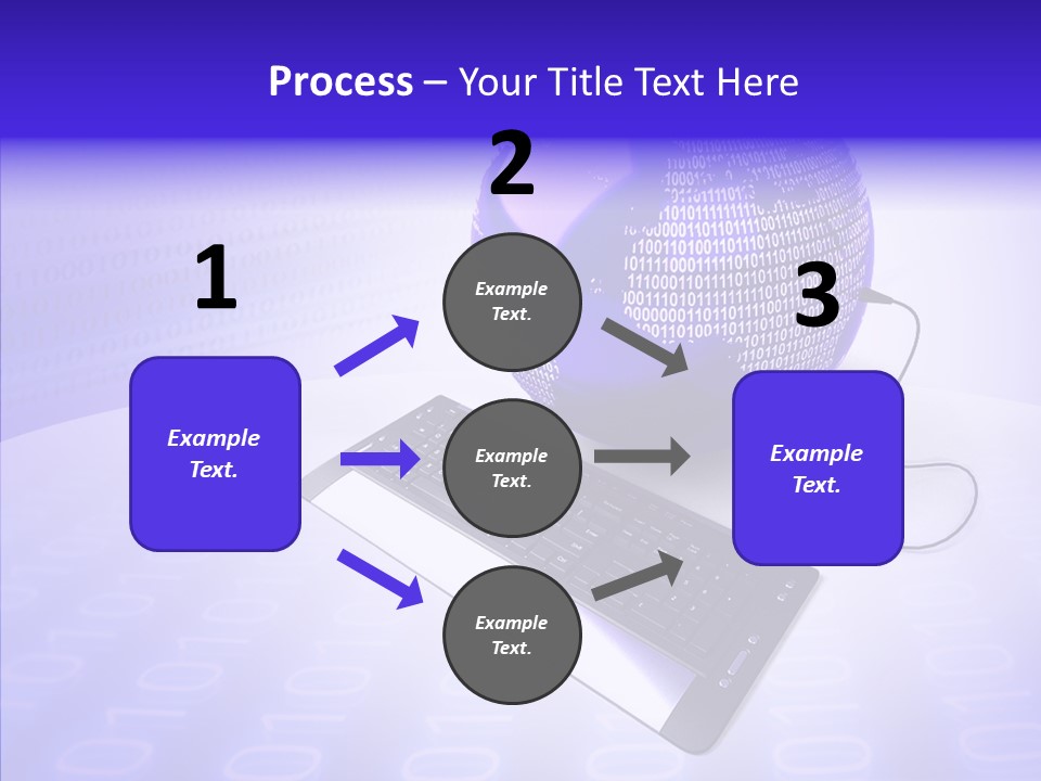 Code Earth Continents PowerPoint Template