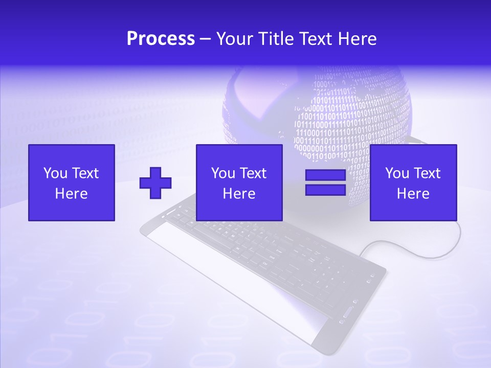 Code Earth Continents PowerPoint Template