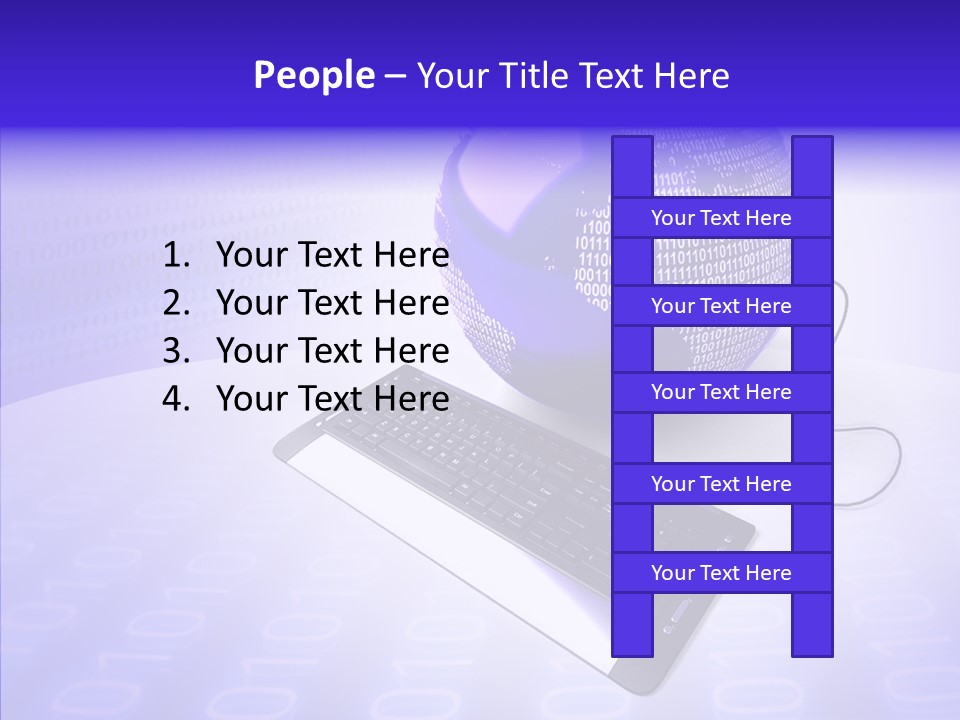 Code Earth Continents PowerPoint Template