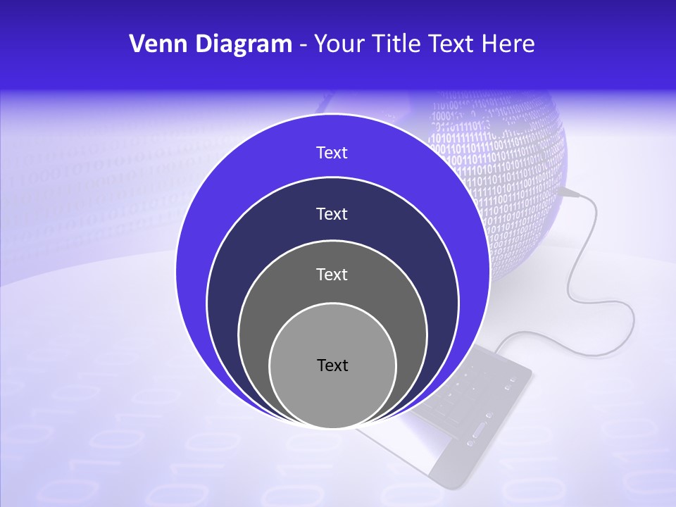 Code Earth Continents PowerPoint Template