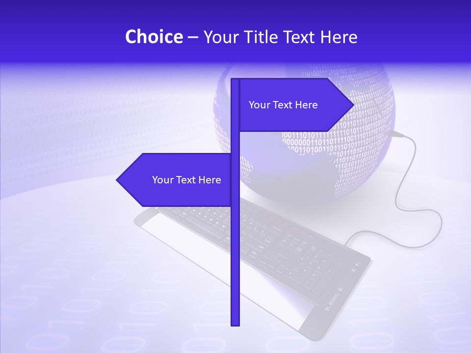 Code Earth Continents PowerPoint Template